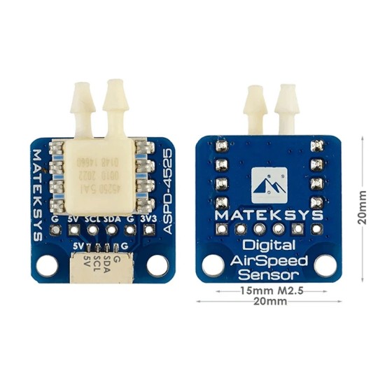 Matek System ASPD-4525 Digital Air Speed Sensor for Matek Flight Controller RC FPV Racing Airplane Fixed-Wing Drones DIY Parts